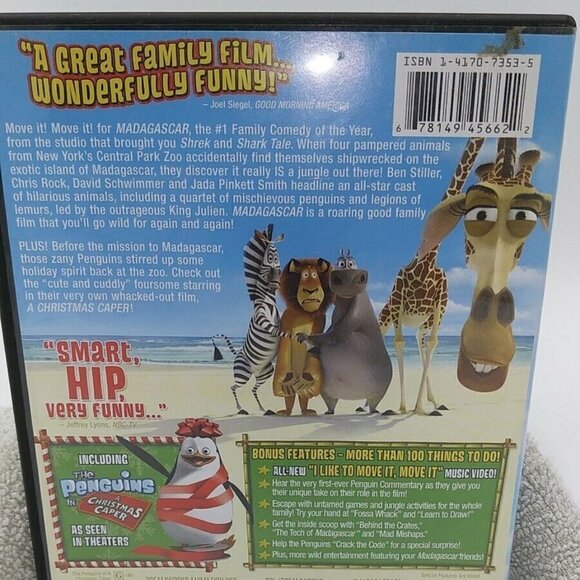 Madagascar & the Penguins in A Christmas Caper DVD 2008 Ben Stiller Chris Rock - Picture 4 of 9
